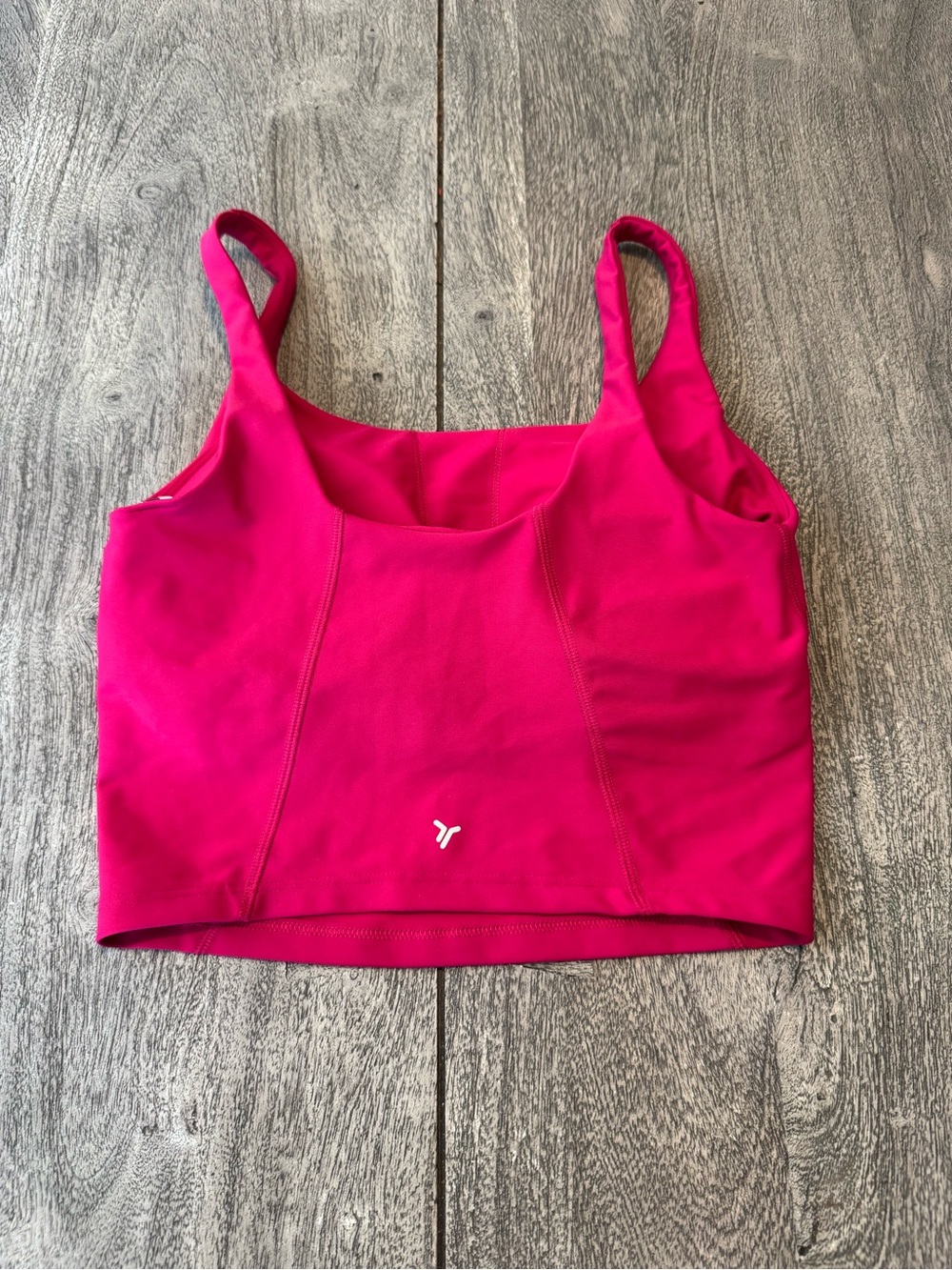Old Navy Activewear Hot Pink Cropped Workout Tank - Picture 2 of 2